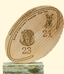 Engraved Rugby Plaque