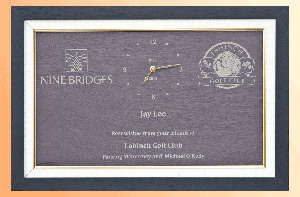 Lahinch Golf Club Nine Bridges Presentation Plaque award